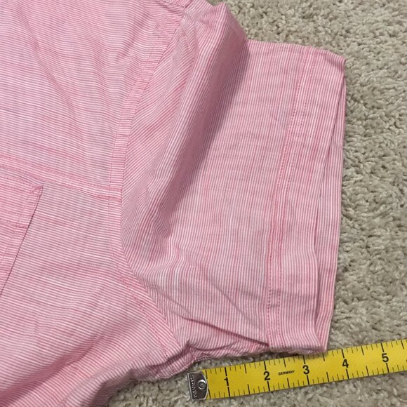 Izod Saltwater Rapture Rose Dockside Chambray Relaxed Classic Button Down Shirt - Picture 16 of 16